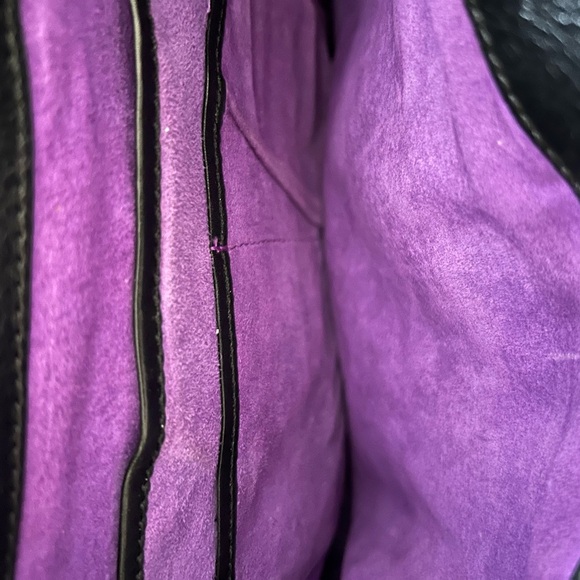 Juicy Couture black leather bag with jeweled embellishment - Picture 6 of 7